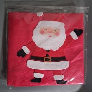 Festive Santa Claus Red Napkins